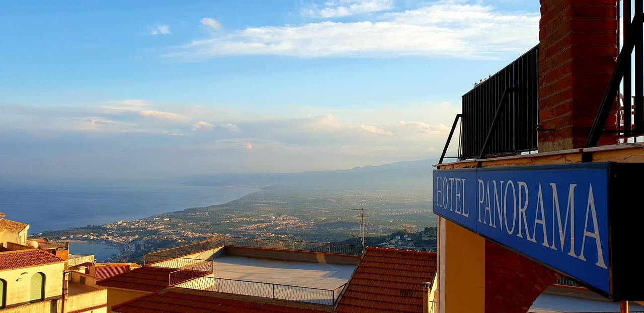 Hotel Panorama Di Sicilia Castelmola Bagian luar foto